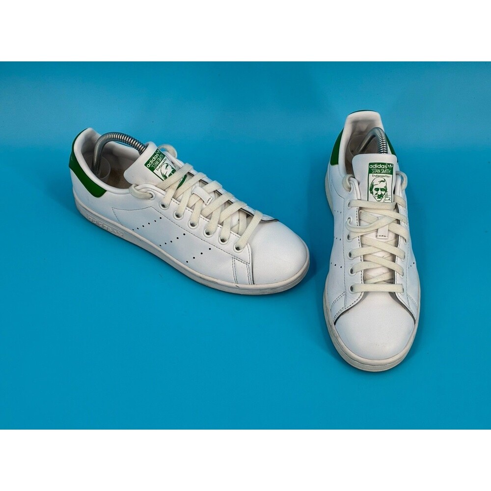 Adidas Stan Smith Women’s Size 8 White Green Leather Sneakers B24105
